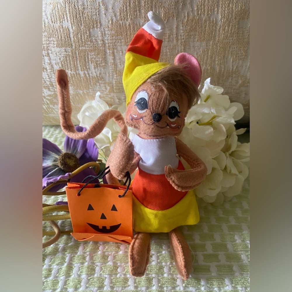 🍁🎃Annalee Candy Corn Collectors 2014 Mouse🎃🍁